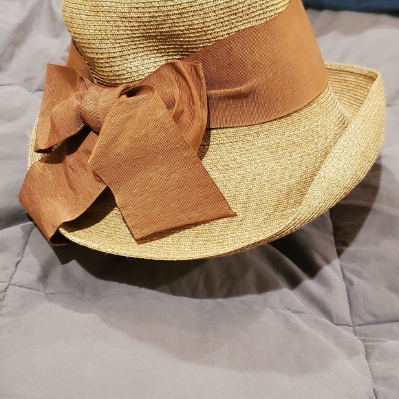 Classy Paper Straw Hat from Barney's NY - Picture 2 of 9